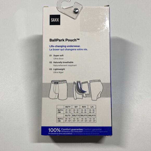 NWT Saxx Ultra Boxer Briefs Relaxed Fit - Seas Tha Day Lake Blue - Size Large - Picture 3 of 4